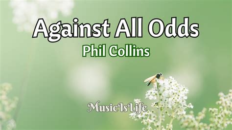 against the odds lyrics|PHIL COLLINS .